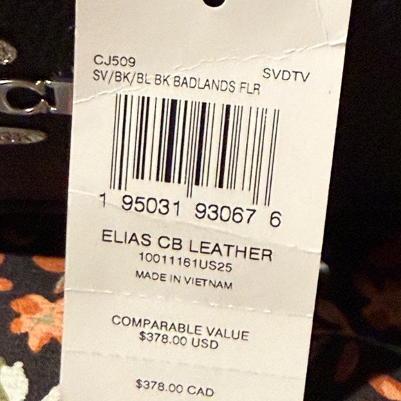 Coach Elias Black Leather Crossbody NWT - Picture 14 of 15